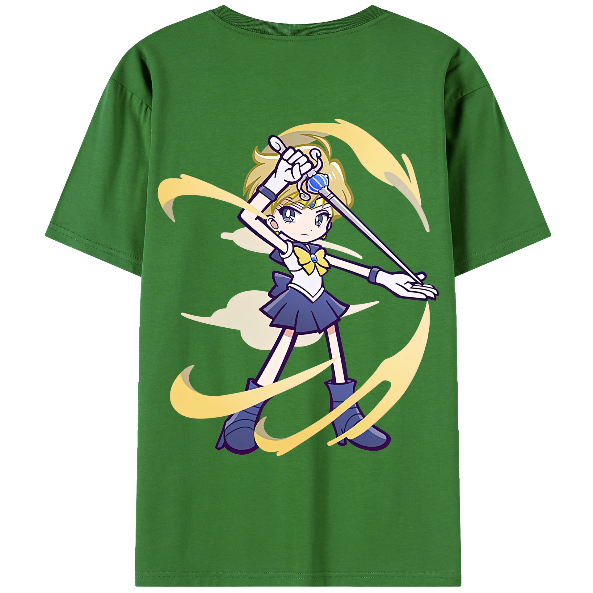 （画像用） 美少女戦士セーラームーン 天王はるか Sailor Moon Tenoh Haruka レディース半袖Tシャツ(バックプリント)